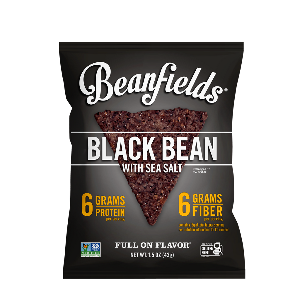 Beanfields Black Bean and Sea Salt 1.5oz bag
