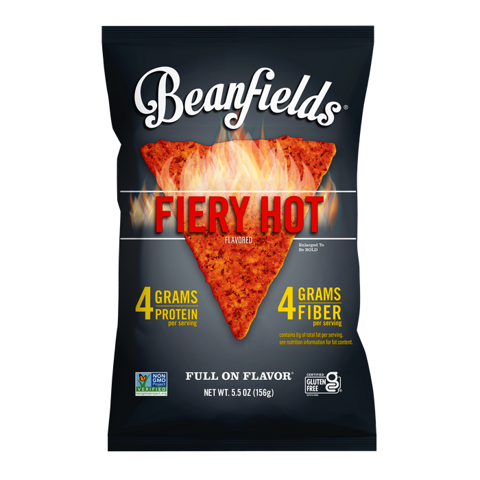 Beanfields Fiery Hot Bean chips 5.5oz bag